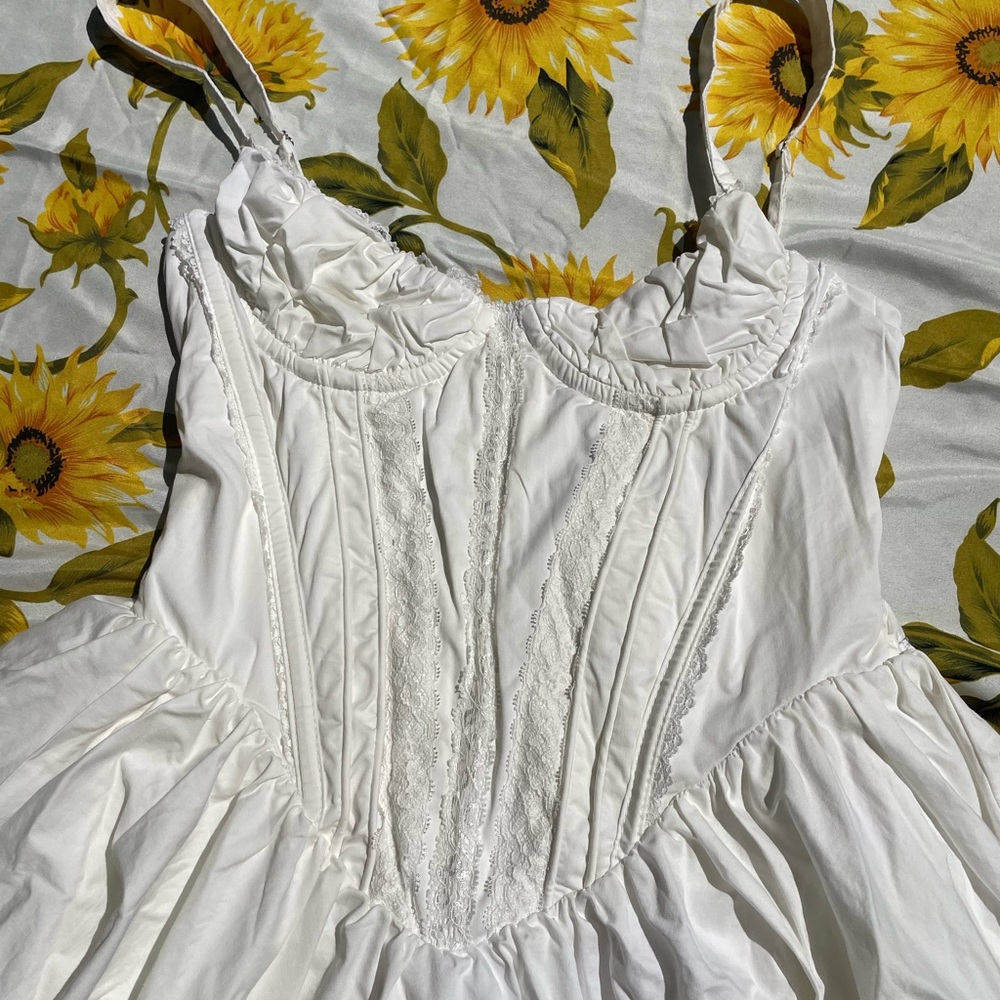 Babyboo White “Josie” Corset and Lace Dress